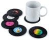 (PREB XM ) PRÉSENTOIR SOUS-VERRES VINYLE RETRO (PQT DE 6)