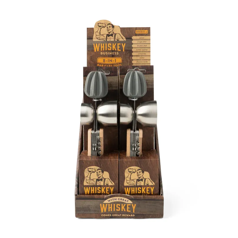 (CGC) Outil de chariot de bar 8-en-1 pour Whiskey Business