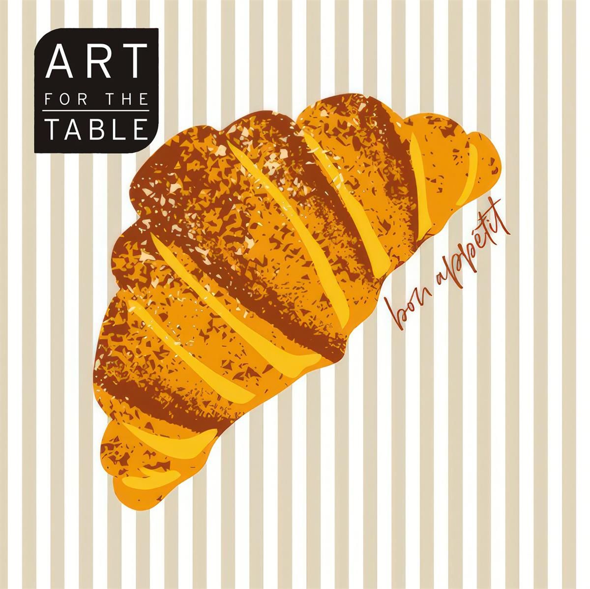 SERVIETTE DE TABLE 13X13 (CROISSANT)(D3-8)
