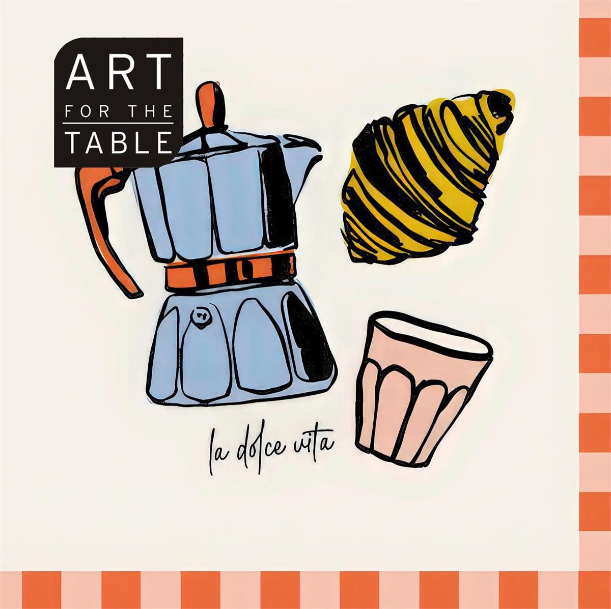 SERVIETTE DE TABLE 13 X13 (DOLCE VITA)(D3-8)