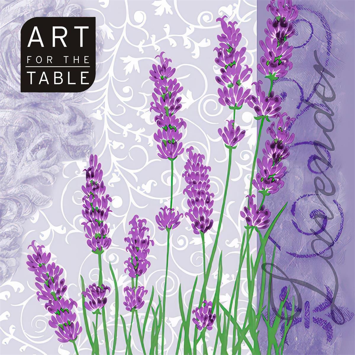 SERVIETTE DE TABLE 13X13 (LAVANDE)D3-8