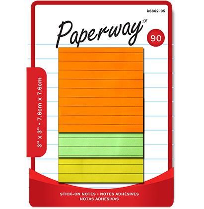 NOTES ADHÉSIVES NEON LIGNÉE(H4-6)