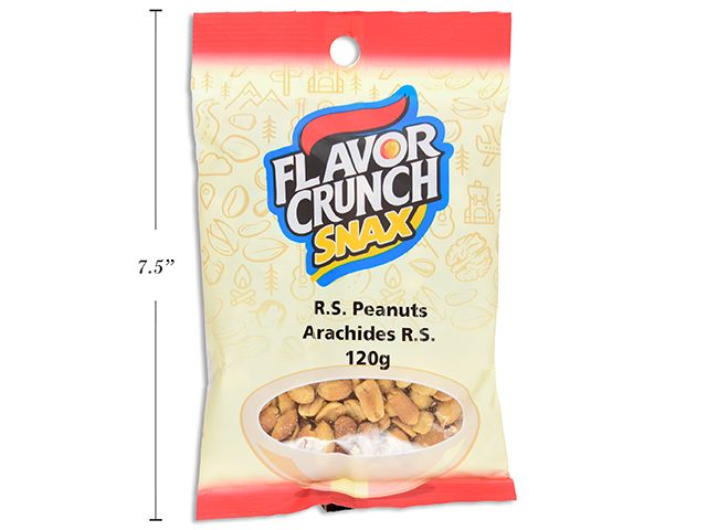 FLAVOR CRUNCH SNAX ROTI SALÉ CACAHUETES 120 GR