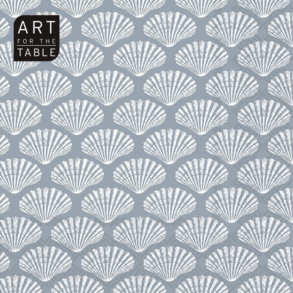 SERVIETTES DE TABLES 13 X 13 PQ20 COQUILLAGE(D3-8)