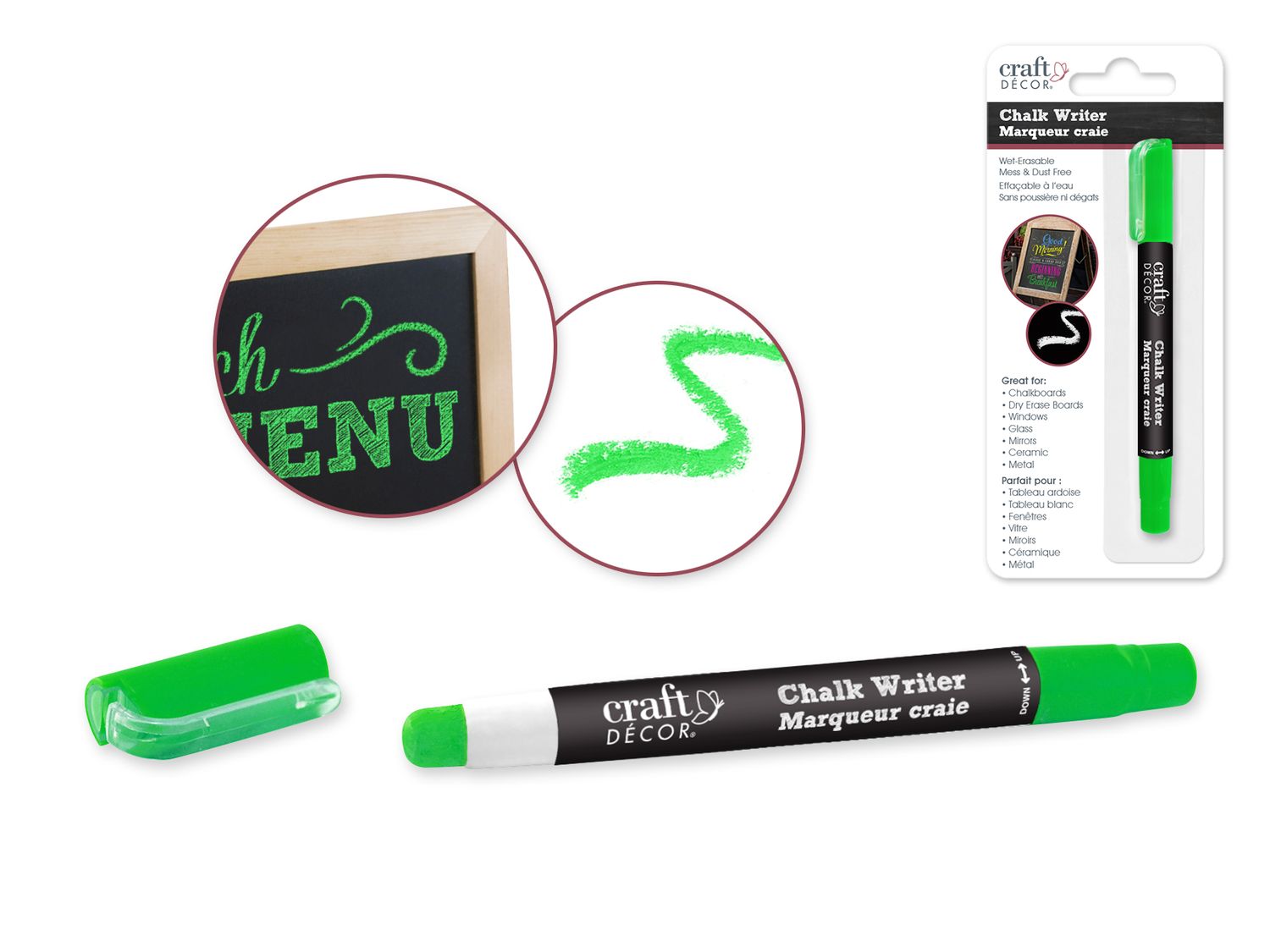 MARQUEUR CRAI POUR TABLEAU VERT NEON(K4-3)