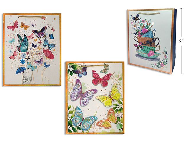 Sac cadeau papillon moyen.(PQ)