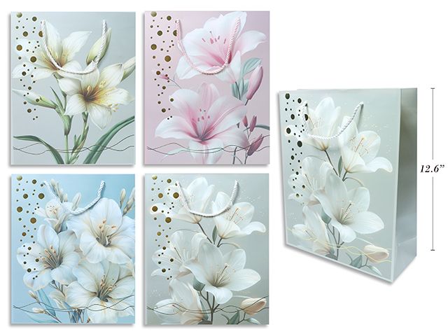 SAC CADEAU FLEURS ASST LARGE (PQ)