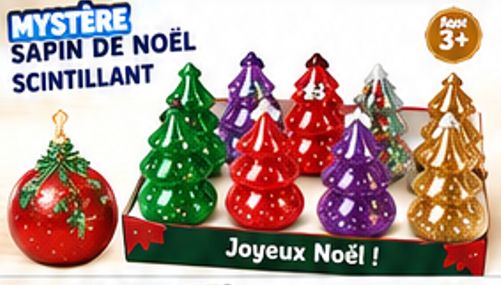 SQUISHY NOEL SAPIN BRILLANT (PRÉSENTOIRE DE 12)