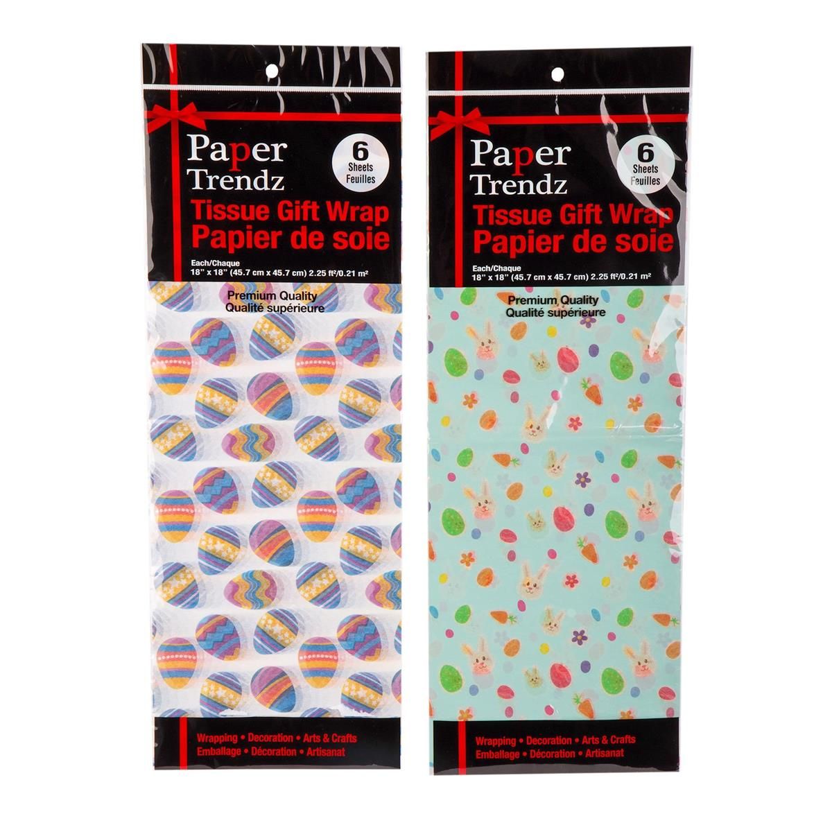 PAPIER DE SOIE 6 FEUILLE 18X18 (PQ)