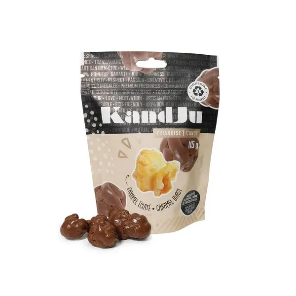 (CGC) KANDJU Chocolat au lait Caramel Corn | Sac de 115g