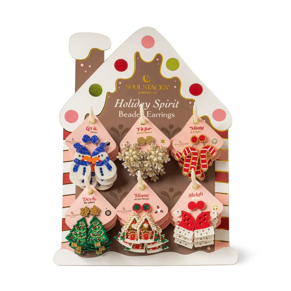 (CGC)Boucles d’oreilles perlées Holiday Spirit