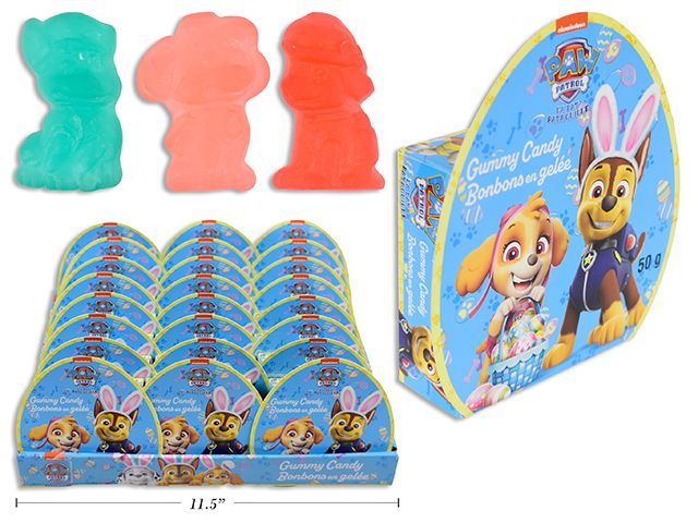 Boîte à œufs de Pâques gélifiés Paw Patrol. 50g.(PQ)