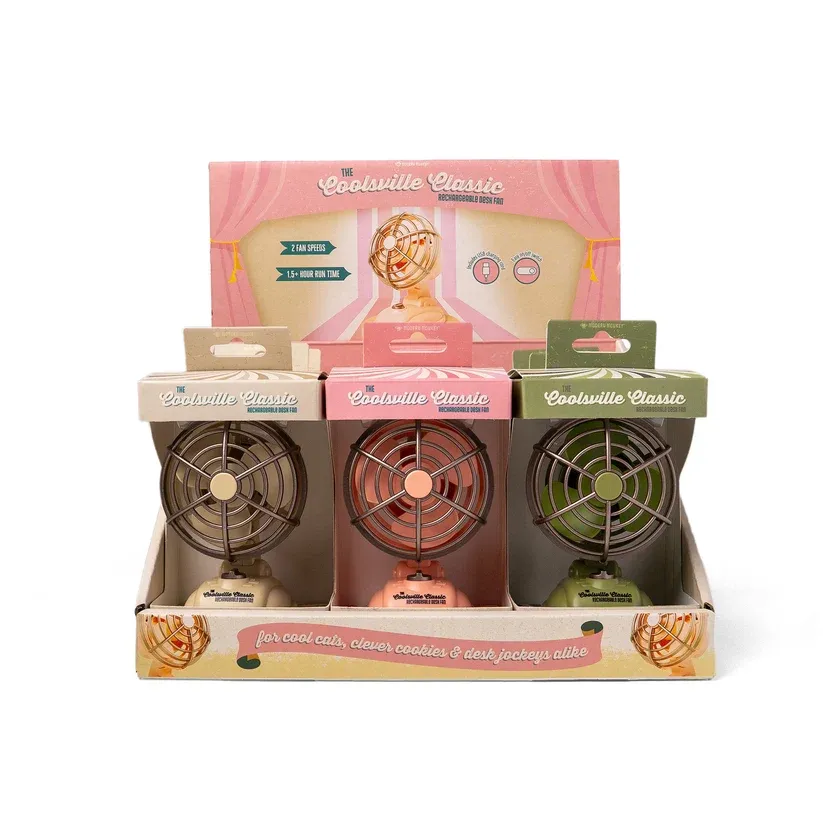 (CGC)Le ventilateur de bureau rechargeable de Coolsville