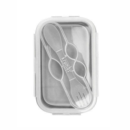 (CGC)Contenant de repas pliable en silicone  GRIS