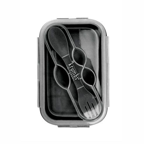 (CGC)Contenant de repas pliable en silicone  NOIR