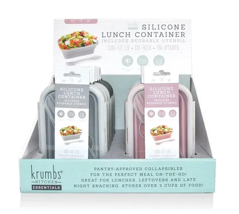 (CGC)Contenant de repas pliable en silicone