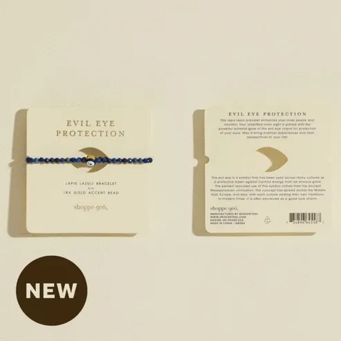 (CGC)Bracelet œil maléfique en lapis