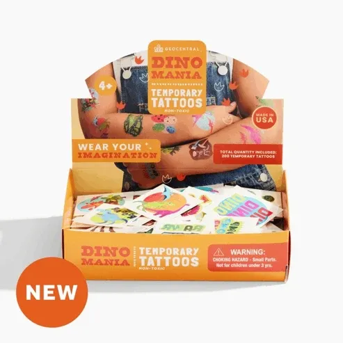 (CGC)Tatouages temporaires pour enfants      Dino Mania
