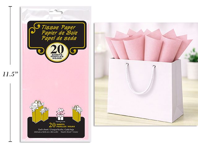 PAPIER DE SOIE ROSE PALE (SV)