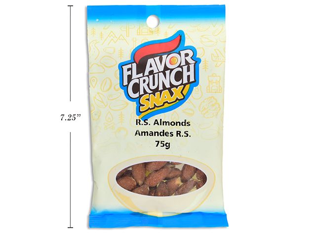 FLAVOR CRUNCH SNAX AMANDES GRILLÉES SALÉES 75 GR