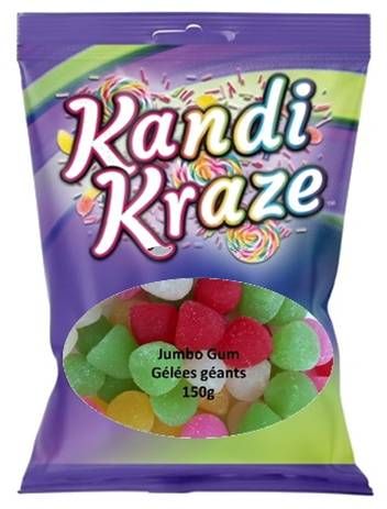 BONBONS GÉLIFIÉES JUMBO  150 GR