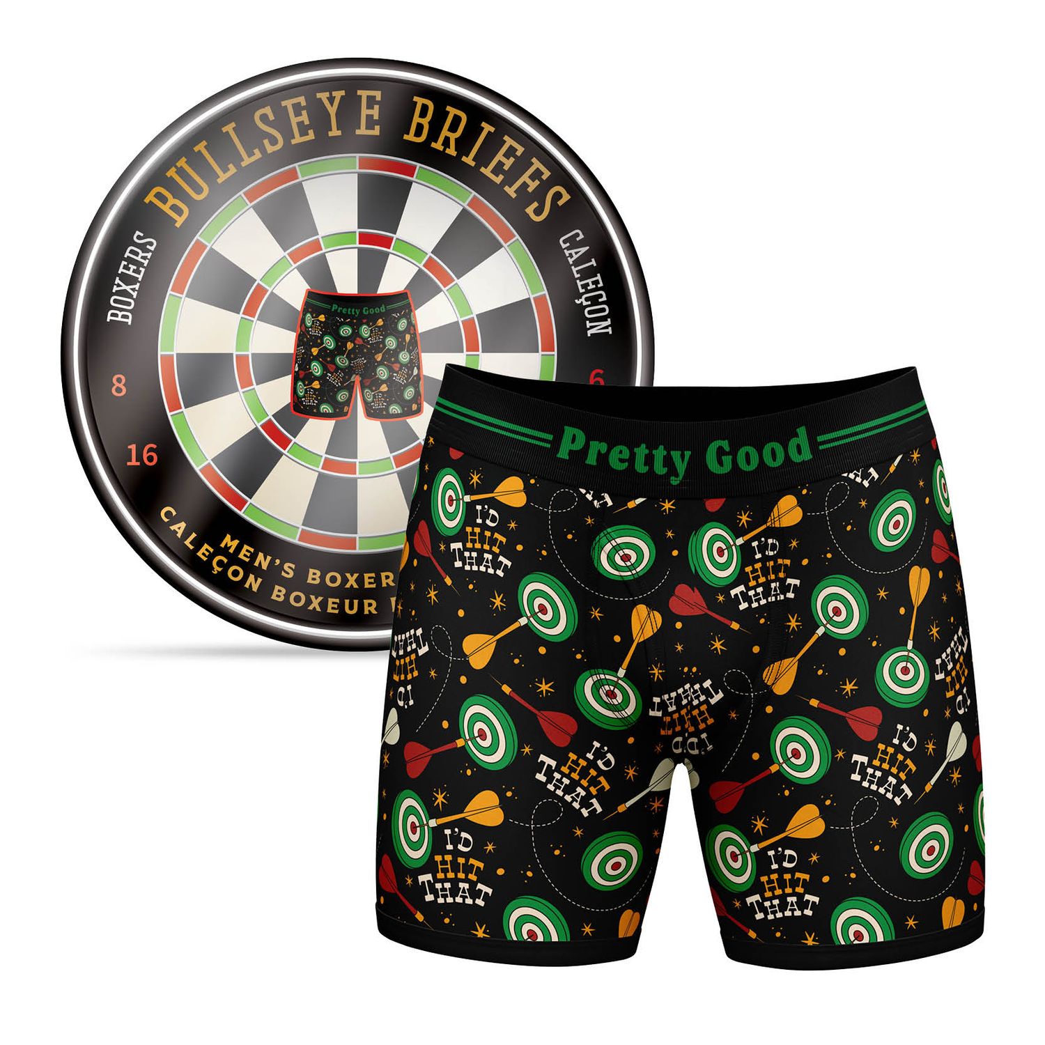 (ML)CALEÇON BOXER JEUX DE DART