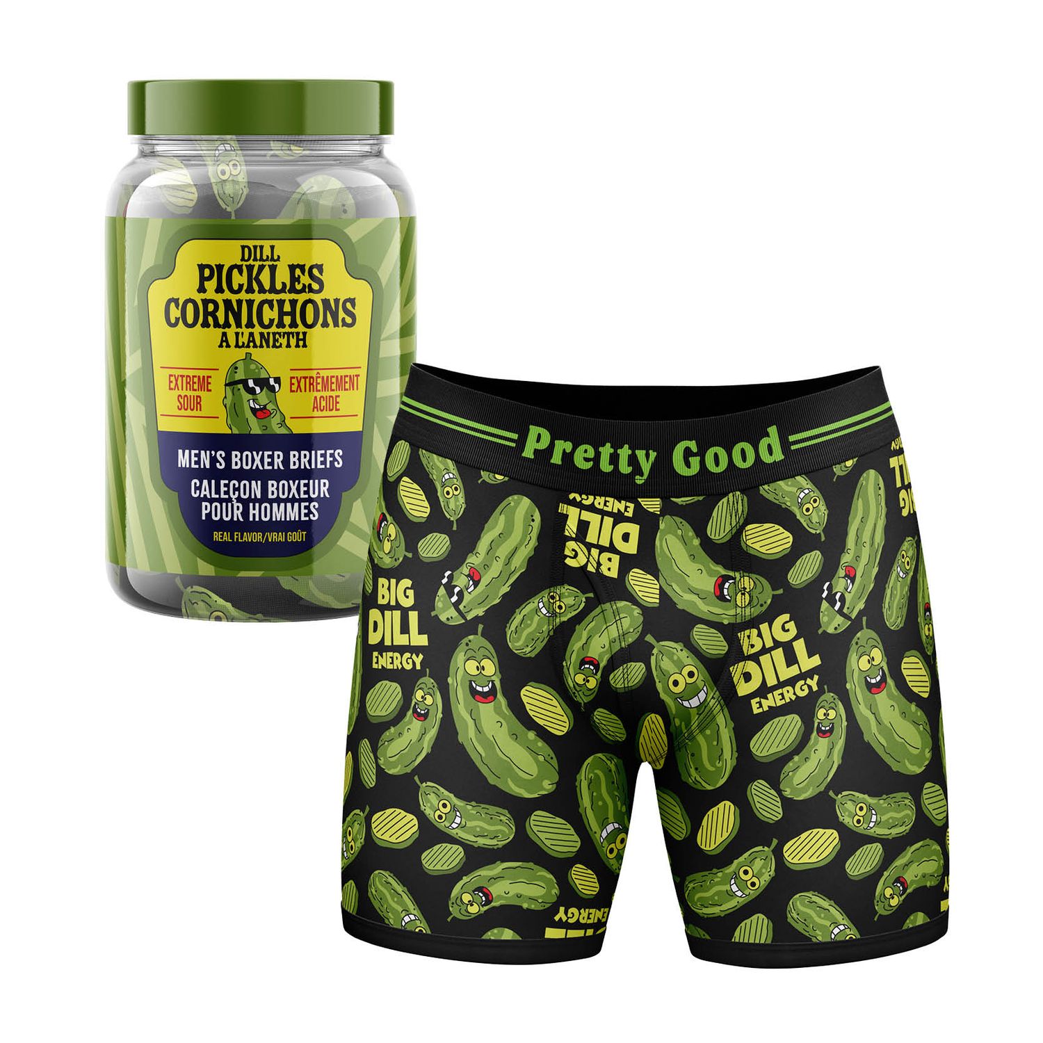 (ML)CALEÇON BOXER CORNICHON A L'ANETH