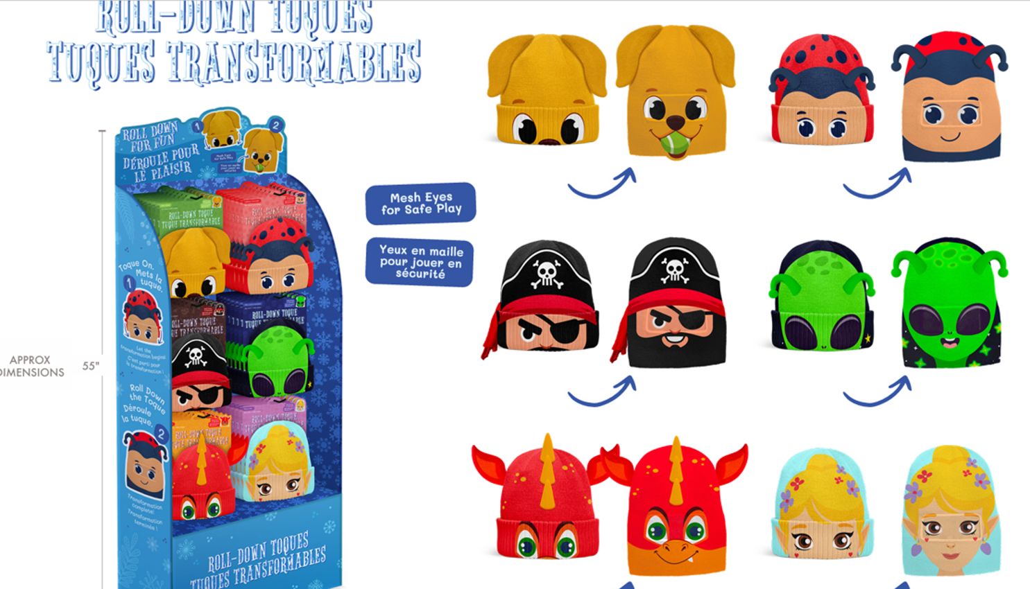 (ML)PRESENTOIR TUQUES TRANSFORMABLES