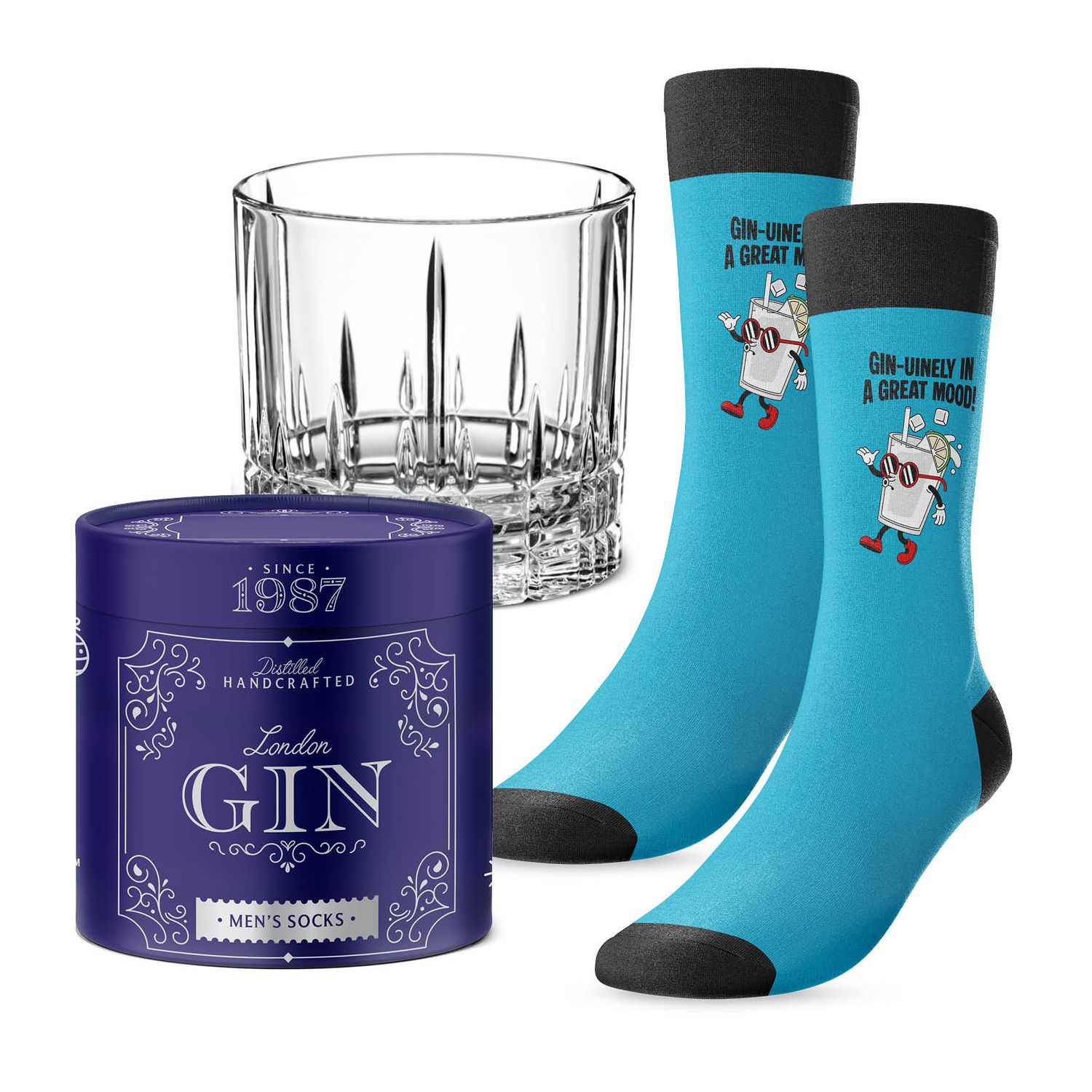 (ML)ENSEMBLE CADEAUX CHAUSSETTES LONDON GIN