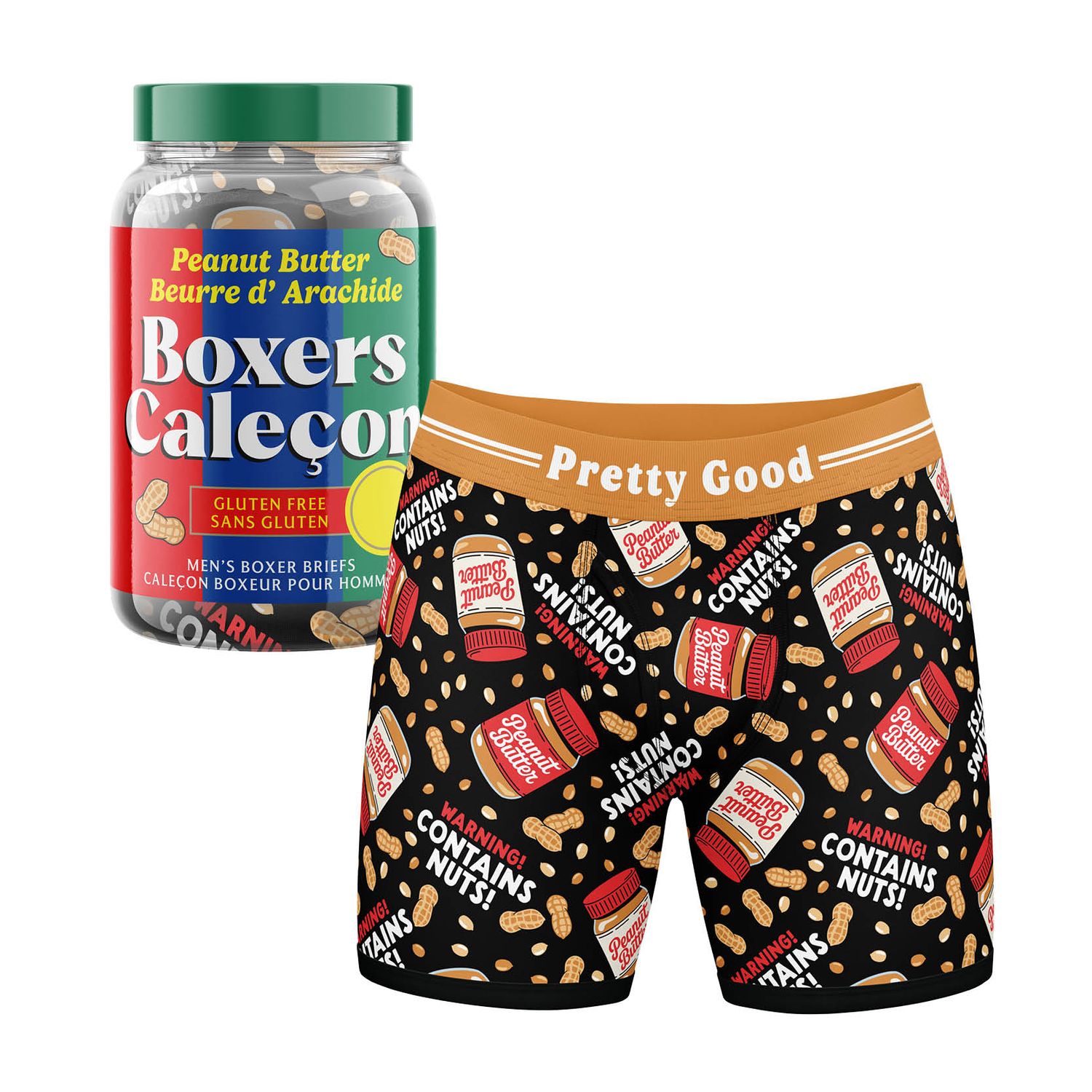 (ML)CALEÇON BOXER BEURRE D ARACHIDE