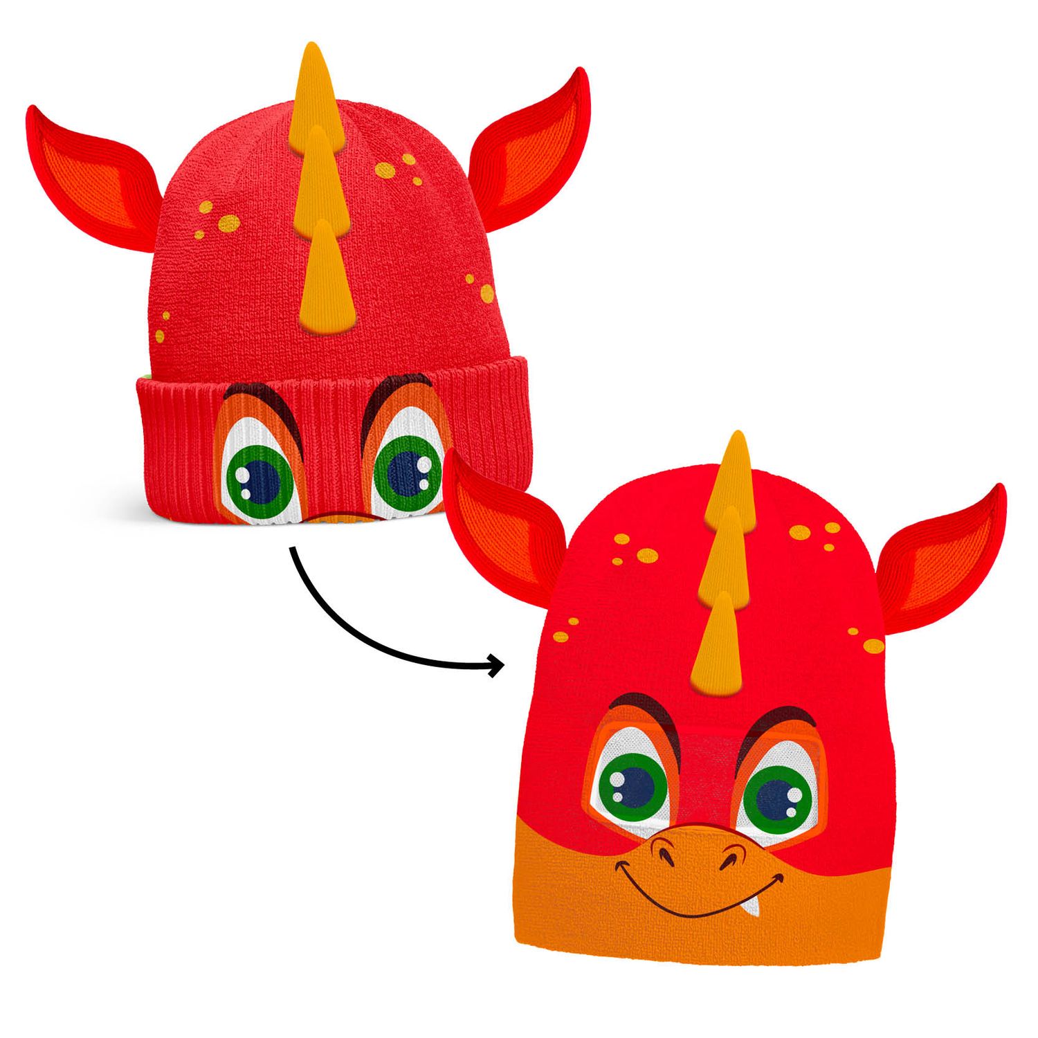 (ML)TUQUES TRANSFORMABLES DRAGON