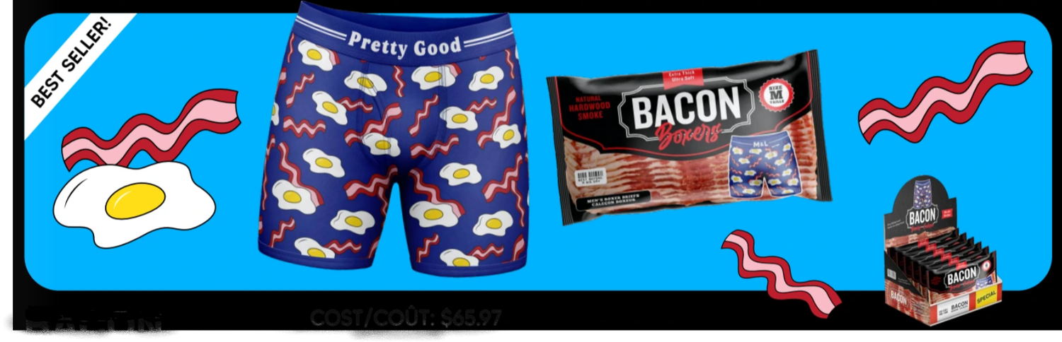 (ML)PRESENTOIR DE BOXER BACON