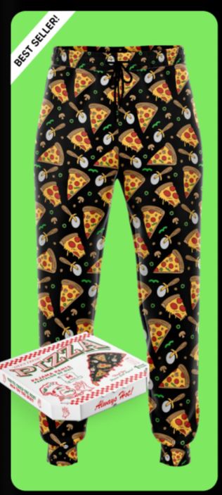 (ML)PRESENTOIR DE PANTALON DE PYJAMA PIZZA
