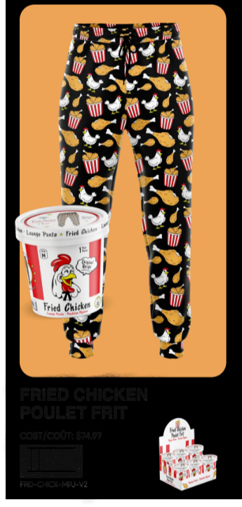 (ML)PRESENTOIR DE PANTALON DE PYJAMA POULET FRIT