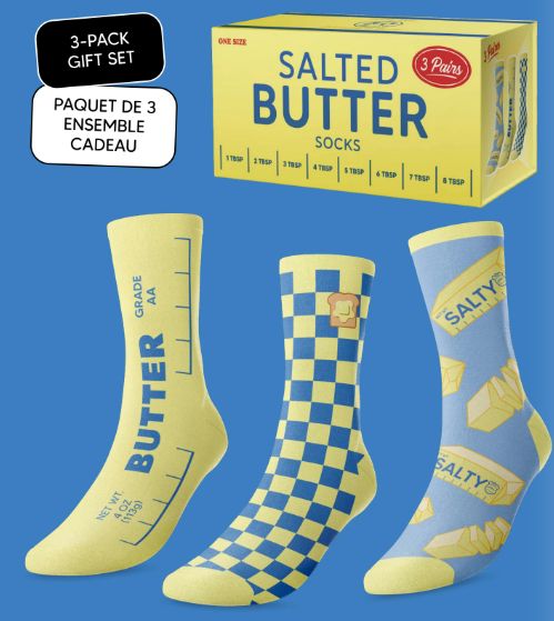 (ML)ENSEMBLE CADEAU CHAUSSETTES BEURRE