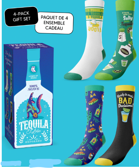 (ML)ENSEMBLE CADEAUX CHAUSSETTES TEQUILA