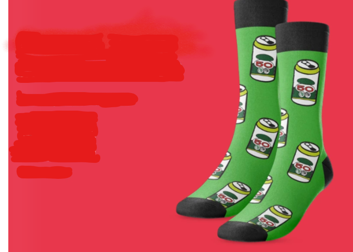 (ML)CHAUSSETTES BIERE RETRO