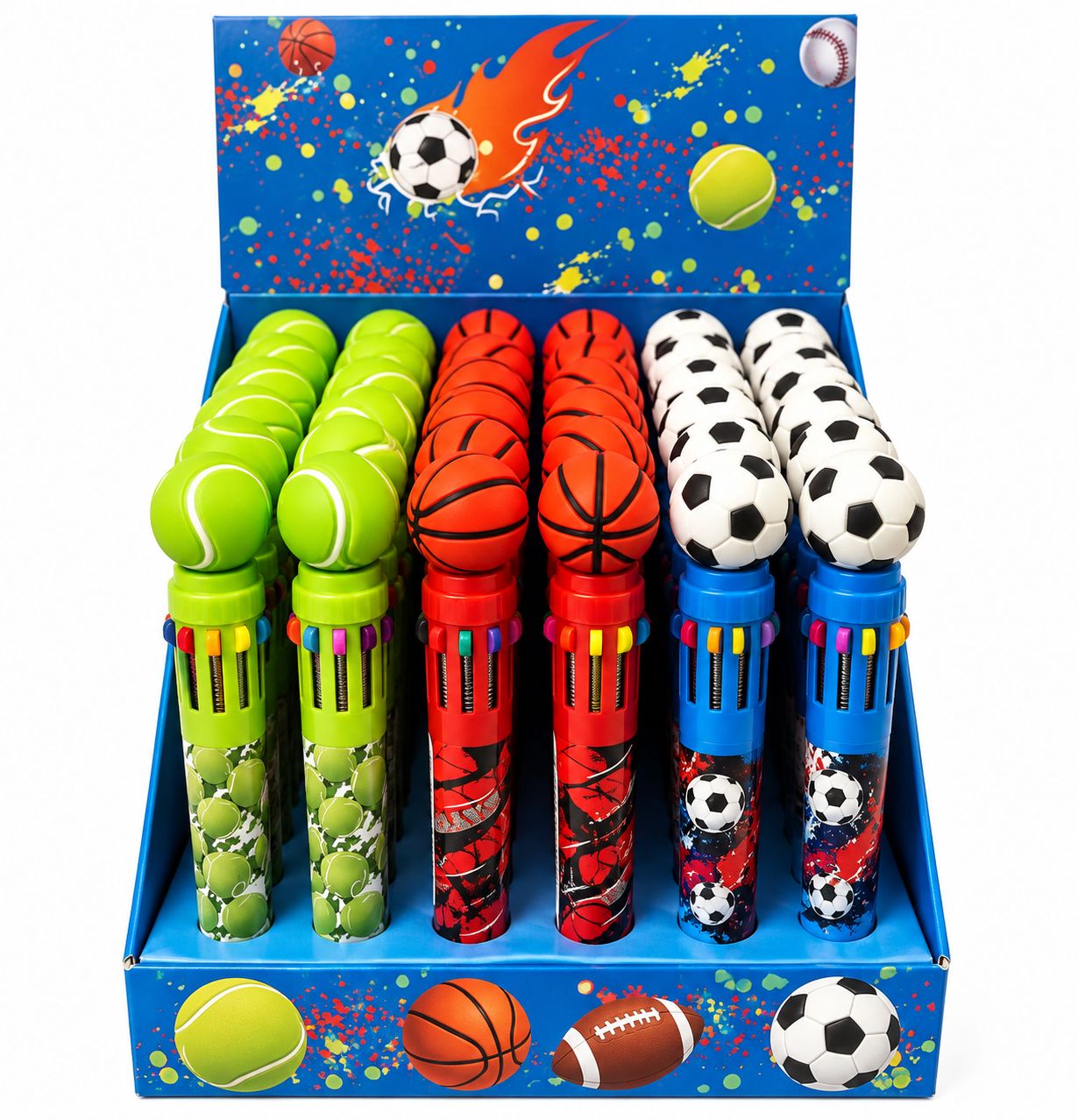 PRÉSENTOIR CRAYON MULTICOULEUR SPORT (12 COULEUR) 36 MCX