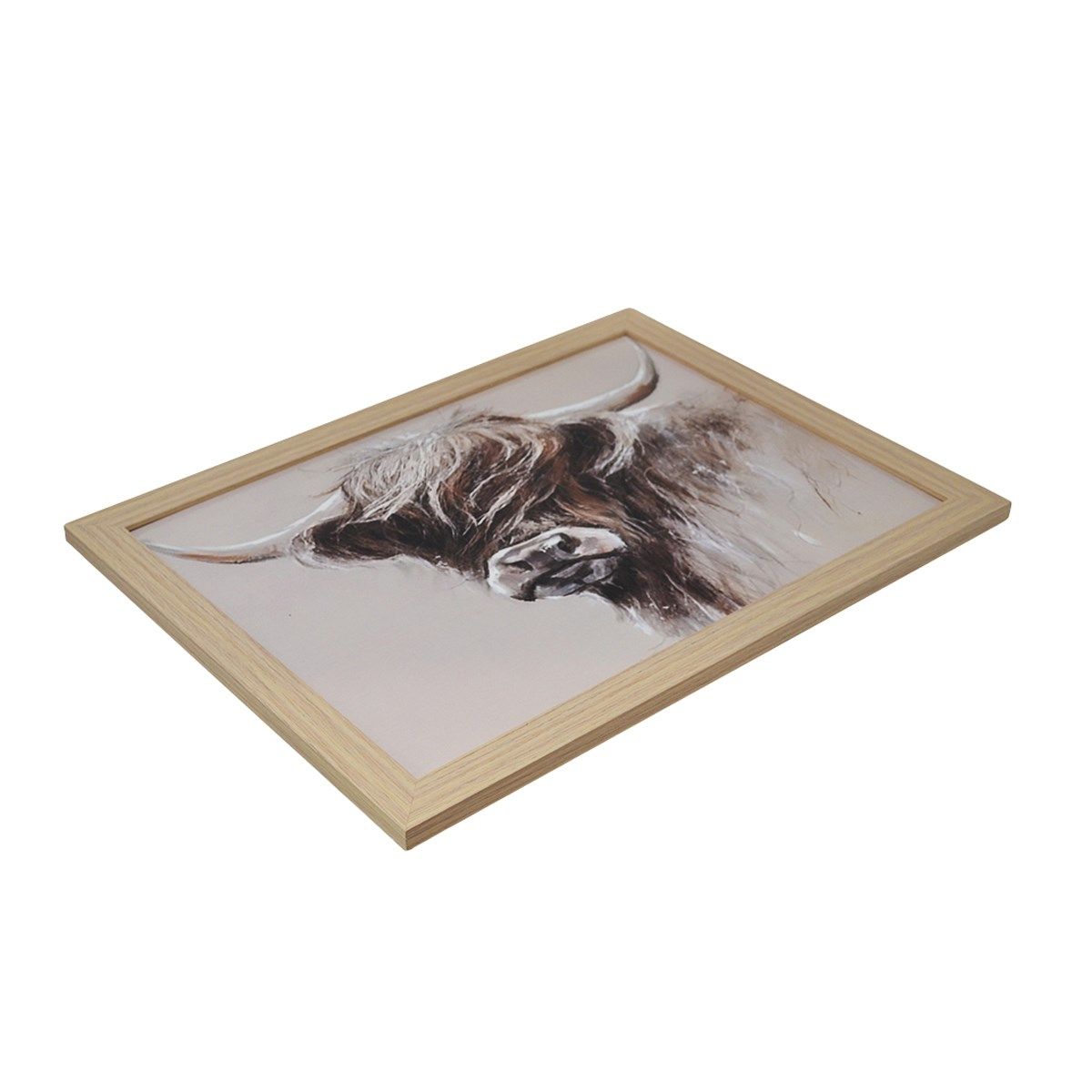PLATEAU DE LECTURE VACHE HIGHLANG AQUARELLE(H5-6)