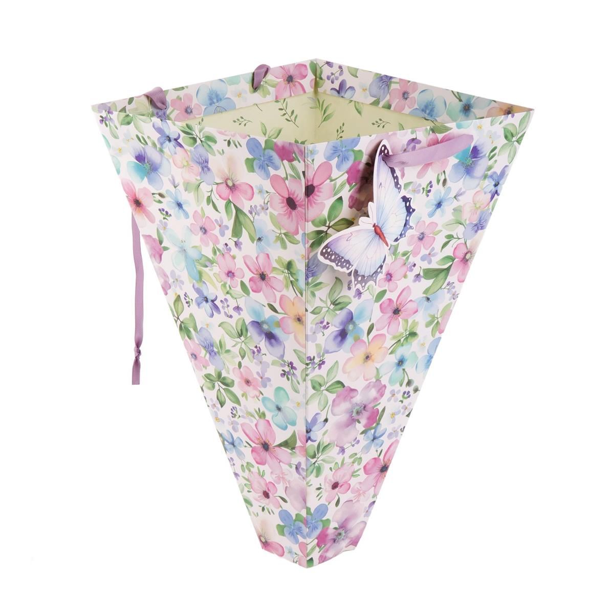 SAC CADEAU POUR BOUQUET DE FLEUR LARGE