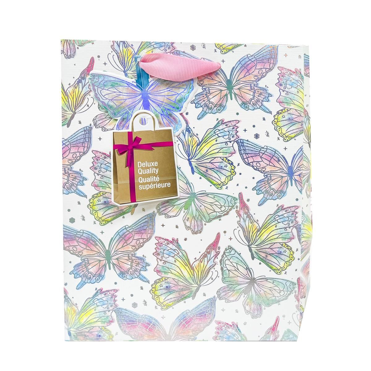 SAC CADEAU MOYEN PAPILLONS PREMIUM