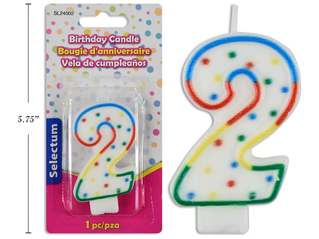 CHANDELLE D'ANNIVERSAIRE NUMÉRIQUE #2 (L5-3)