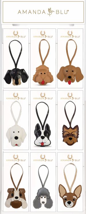 PANNEAU COTÉ 2 PORTE-CLÉ CUIR CHIEN