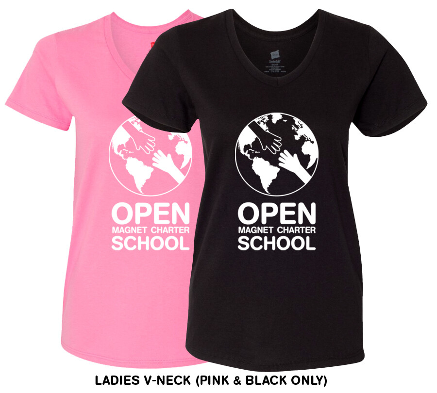 Open School T-Shirt - LADIES V-NECK
