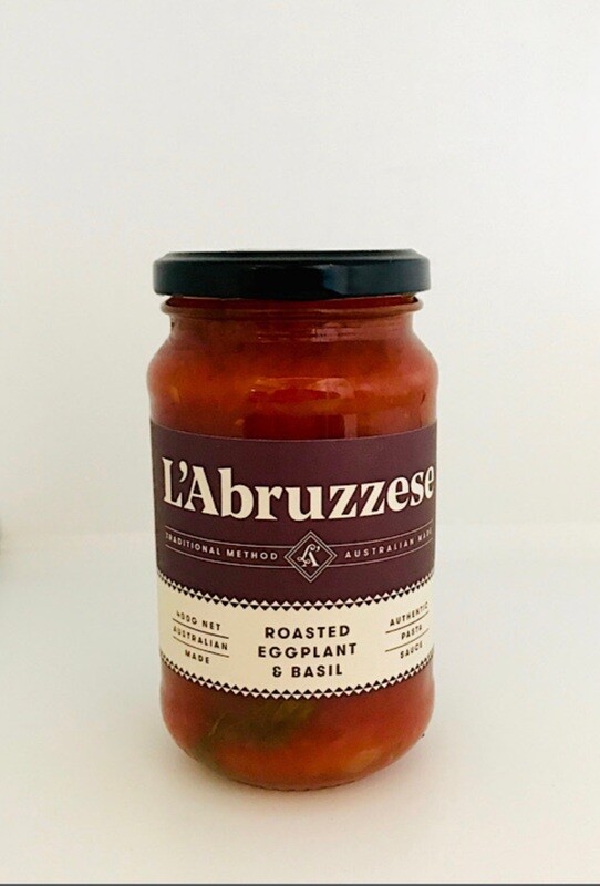 L'Abruzzese Artisan Tomato Sauce Roasted EggPlant & Basil 400g