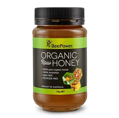 Bee Power Raw Organic Honey (1Kg)