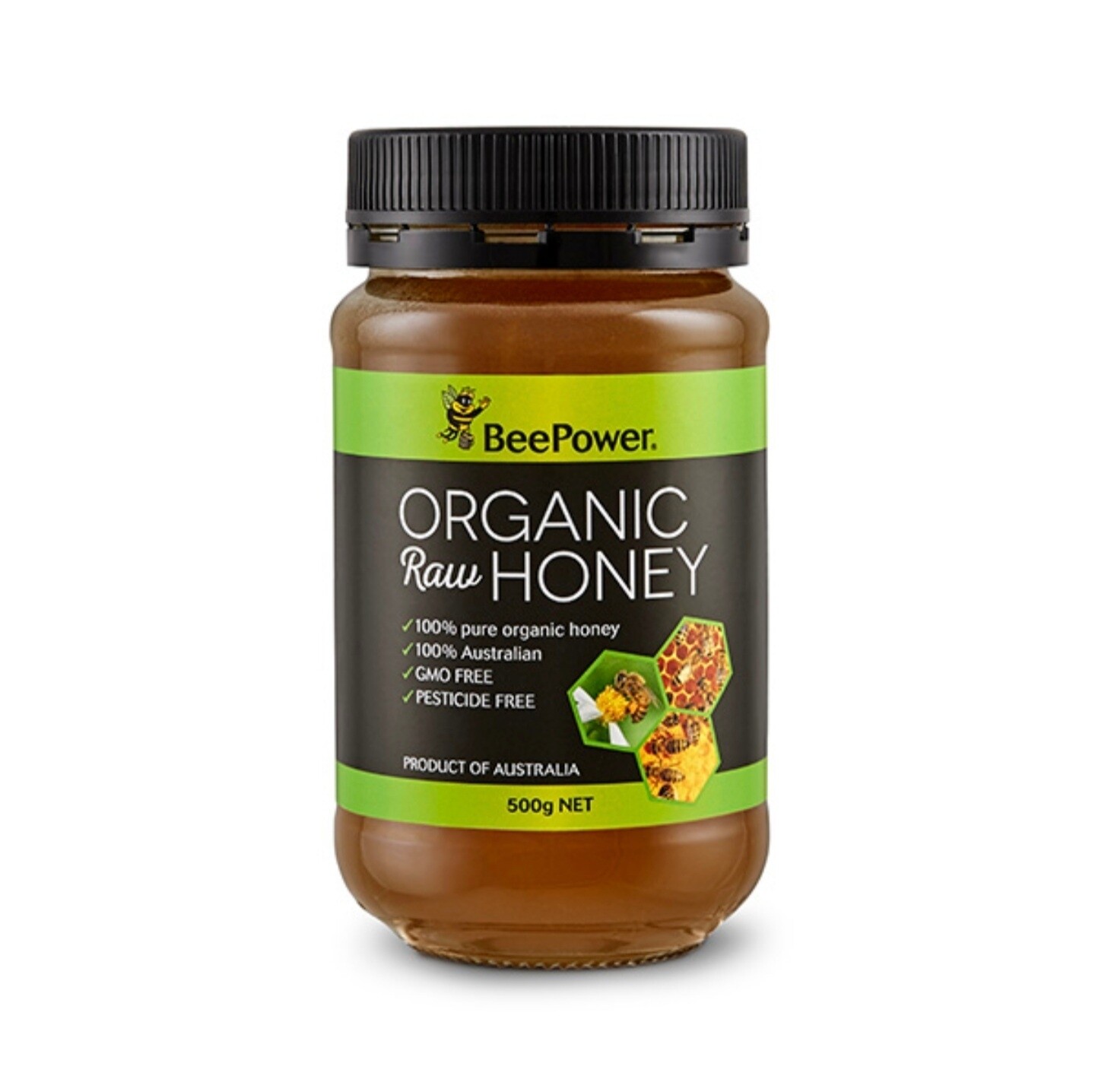 Bee Power Raw Organic Honey (500g)