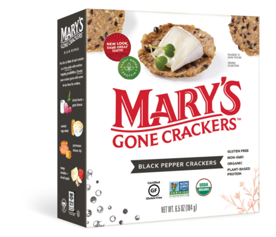 Mary&#39;s Gone Organic Black Pepper Crackers 156g