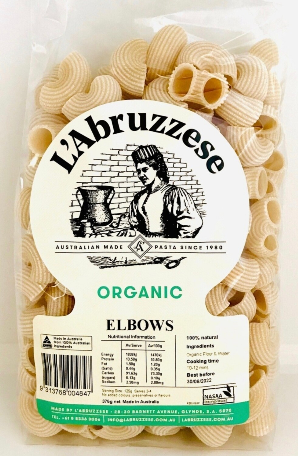 L'Abruzzese Organic Elbows 375g