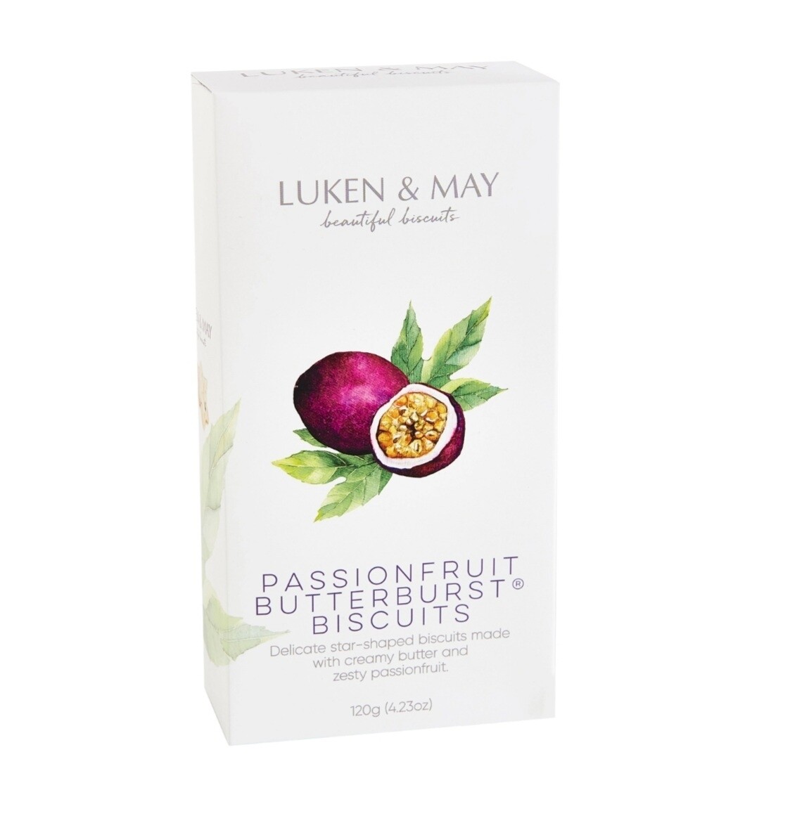 Luken & May Gift Box Passionfruit Butterburst Biscuits 120g
